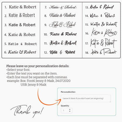 USB box personalization instructions