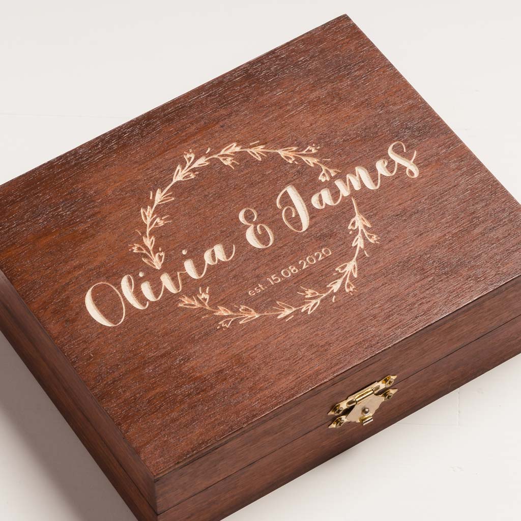 Wooden 5x7 Photo Storage Box With Personalized USB, Vintage Color, Wedding  Memory Box, Custom Photography Presentation Box, Picture Box 